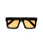 Okkia CLUB Sunglasses VULCANO Black (Yellow Lenses)