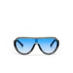 Okkia CLUB Sunglasses PANAREA Translucent Smoke (Blue Lenses) - Image 4