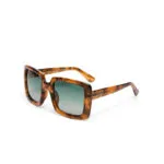 Okkia CLUB Sunglasses ISCHIA Classic Havana (Green Lenses) - Image 3