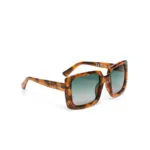 Okkia CLUB Sunglasses ISCHIA Classic Havana (Green Lenses) - Image 2