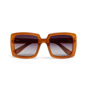 Okkia CLUB Sunglasses Jelly Orange (Black Lenses)