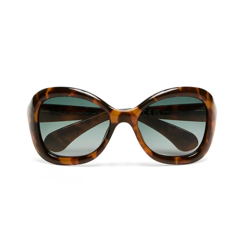 Okkia CLUB Sunglasses PROCIDA Classic Havana (Green Lenses)