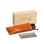 Okkia CLUB Sunglasses VULCANO Jelly Orange (Black Lenses) - Image 9