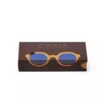 Okkia Sunglasses LAURO Havana Yellow (Blue Lens) - Image 9