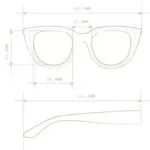 Okkia Sunglasses SILVIA Havana Blue - Image 9