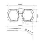 Okkia Sunglasses EMMA Black&Rose - Image 9
