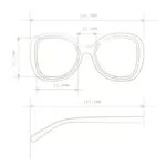 Okkia Sunglasses ANNA Black - Image 7