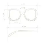 Okkia Sunglasses ANNA Havana Yellow - Image 6