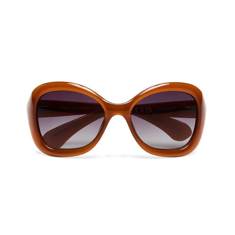 Okkia CLUB Sunglasses PROCIDA Jelly Orange (Black Lenses)  POLARIZED