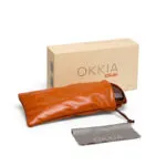 Okkia CLUB Sunglasses PROCIDA Jelly Orange (Black Lenses)  POLARIZED - Image 13