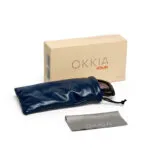 Okkia CLUB Sunglasses ISCHIA Blu Forty (Black Lenses) POLARIZED - Image 13