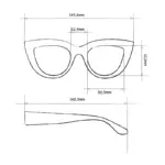 Okkia Sunglasses CLAUDIA Blue - Image 4